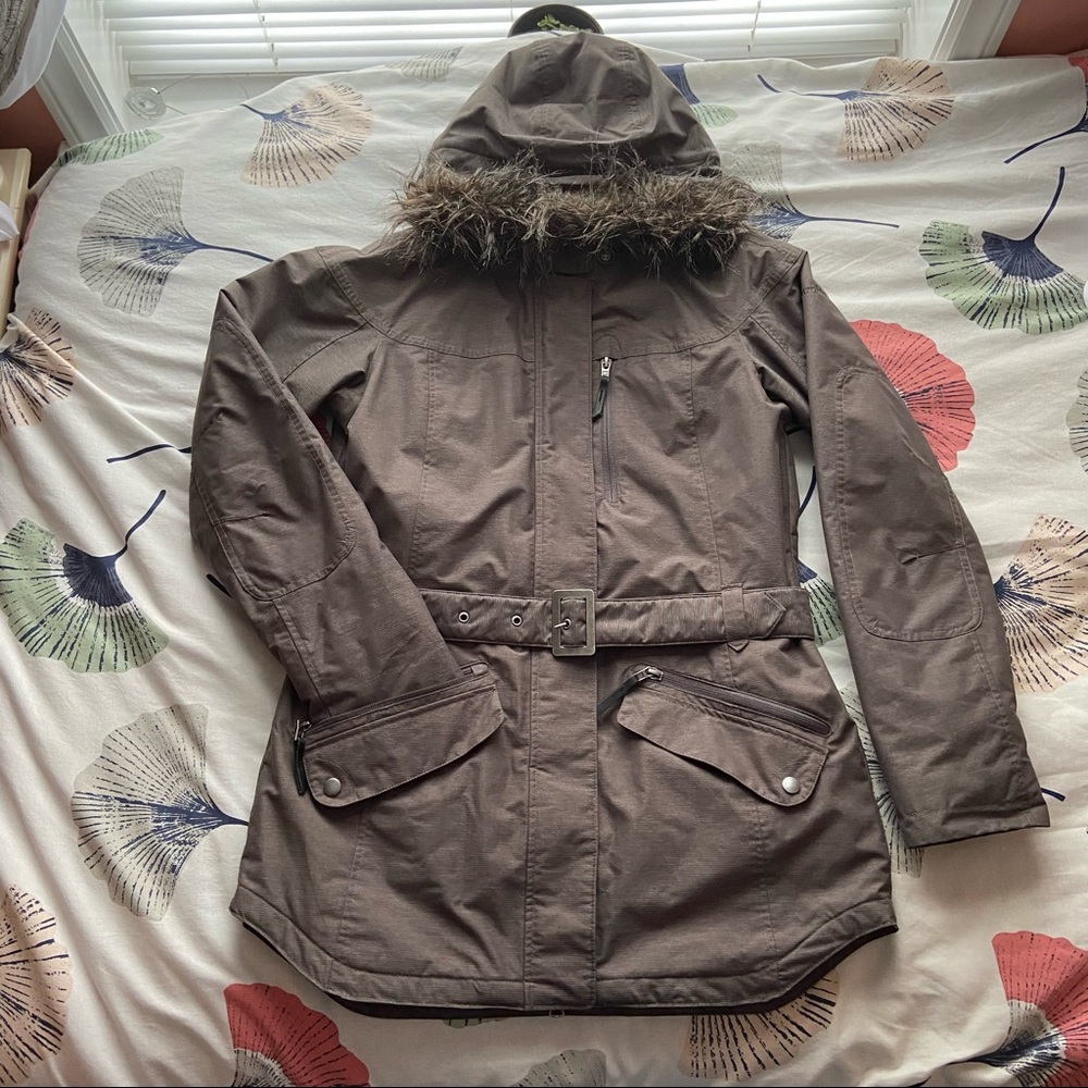 Columbia grey omni-heat winter coat